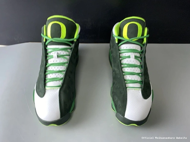 Official Maikesneakers 313 13 Retro 'Oregon - PE Ducks' Jordan Air AR4390 0818